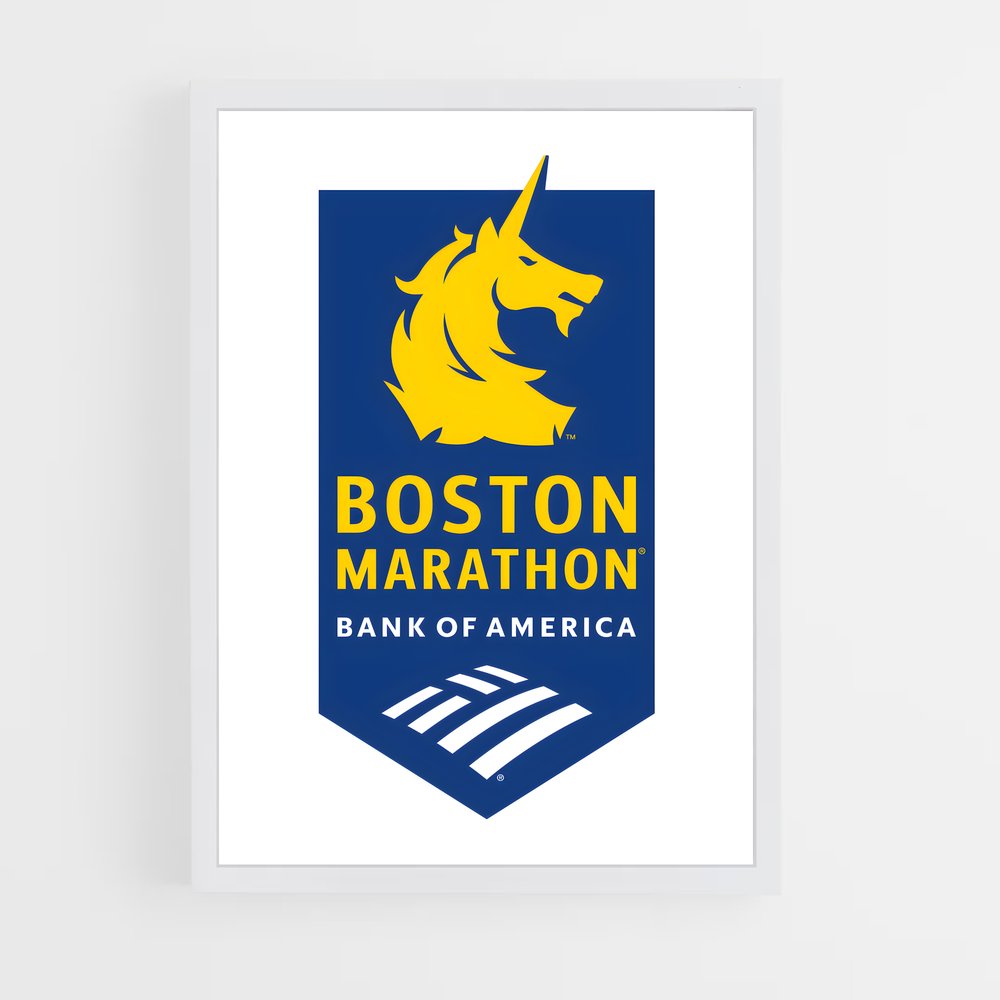 Poster Marathon de Boston – affiche Athlétisme (vue 3)